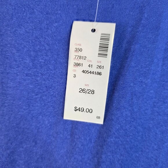 Avenue Plus Size 26/28 Cold Shoulder Hoodie Blue Front Pocket Streetwear New - Picture 4 of 8